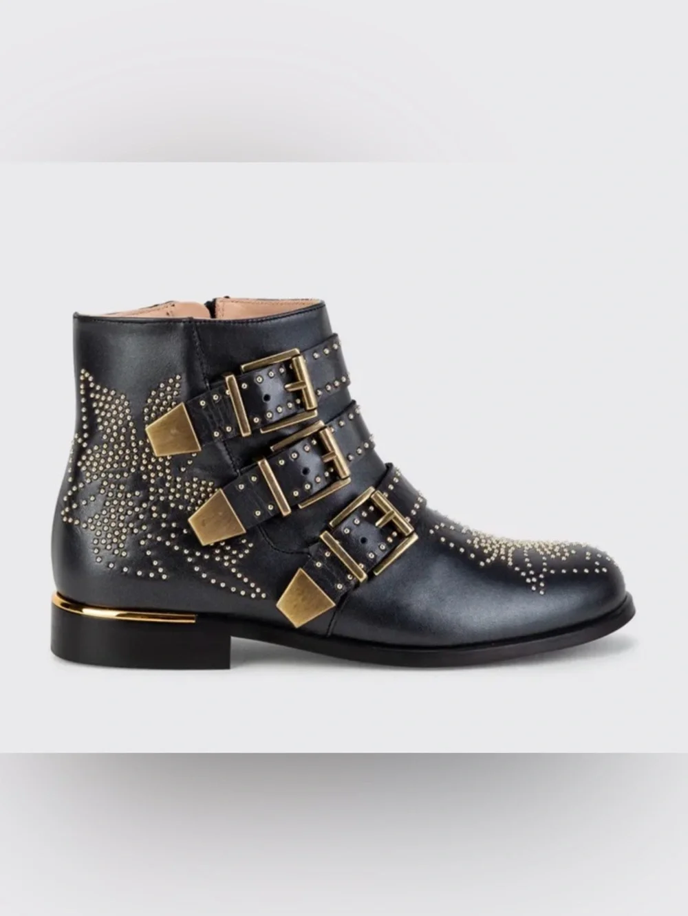 CHLOE Girl's Susanna Studded Ankle Boots